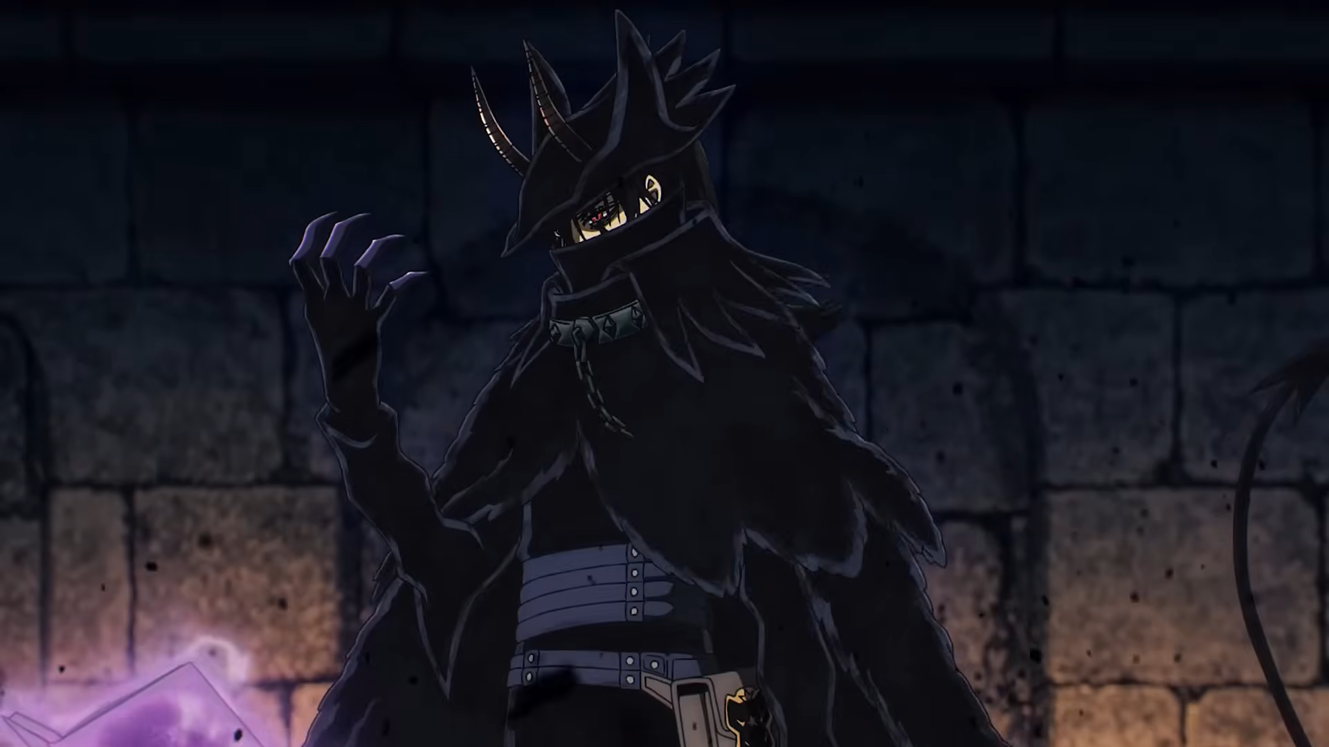 Nacht Faust in his shadow Devil Union form in Black Clover Season 2