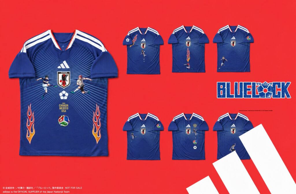 The adidas x Blue Lock custom-print campaign for the 2026 World Cup